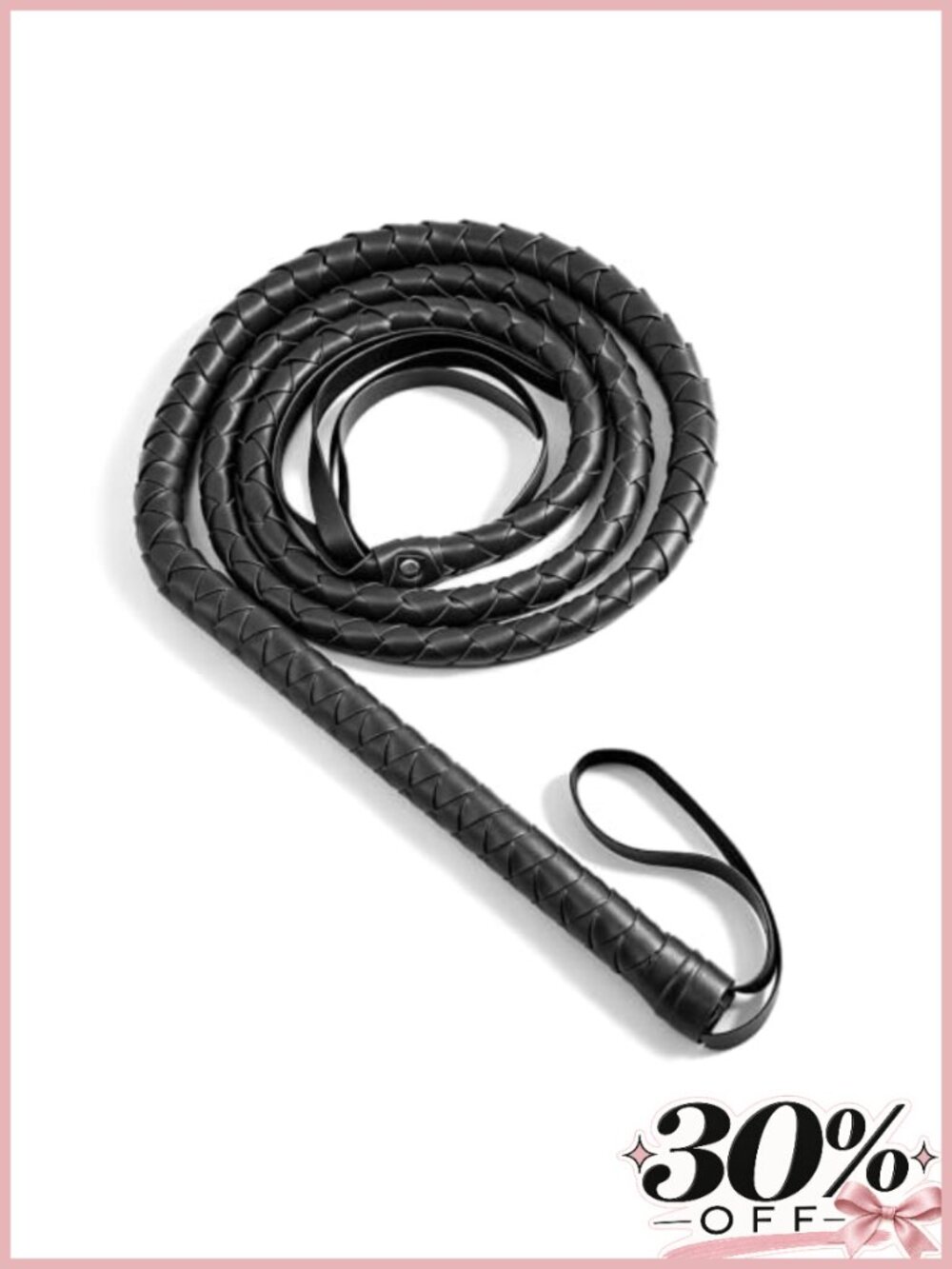 Halloween Costume Whip Prop - Cat Woman Indiana Lion Tamer Cowboy Accessory